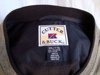 Cutter & Buck *Clima Guard* plaid pullover golf jacket ~ mens XXL, 2XL 
