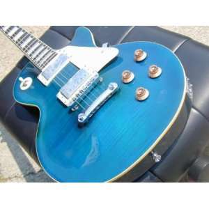  Berkeley Inlay lp RoseWood Electric Guitar w/Case Blue 