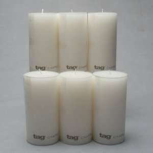  White Chapel 3X6 Pillar Candle Set