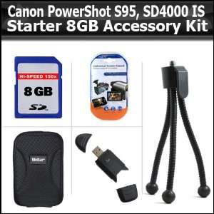 Canon PowerShot S95, SD4000 IS Digital Camera Includes 8GB High Speed 