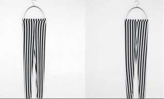   Fashion Women Chic Look Vertical Stripe Zebra Leggings Tights Legwear