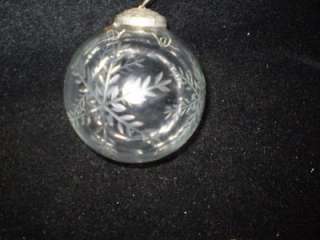 Christmas, Crystal,Clear,3 1/2Dia.,Snowflake,Ornament  