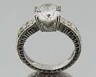 Solid 14k White Gold Ladies 1.25ct CZ Engagement Ring items in E Net 