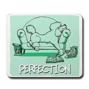   Poodle Perfection Green Poodles Mousepad by 