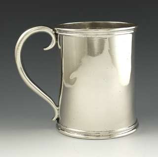 Classic Early 1800s American Coin Silver Cup Mug  