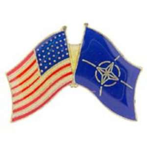  American & NATO Flags Pin 1 Arts, Crafts & Sewing