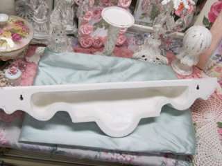 WHITE ORNATE WALL SHELF DECOR~Shabby~Cottage~Chic~Country~French 
