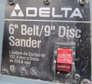 DELTA 6 BELT 9 DISC SANDER MODEL 31 695 *1 HP MOTOR*  