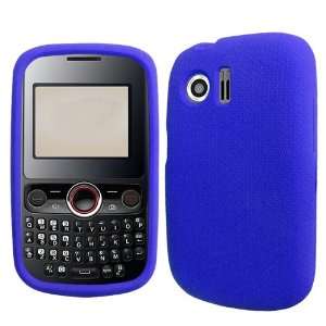   Pinnacle M635 Cell Phone Solid Dark Blue Silicon Skin Case Cell