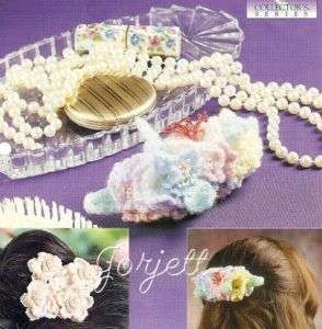 Floral Barrettes, hair accessories crochet patterns  