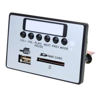 LCD Car Digital Audio  Player Module FM Radio Remote Control 