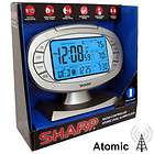 SHARP ATOMIC DUAL ALARM CLOCK Thermometer OUTDOOR Temperature Sensor