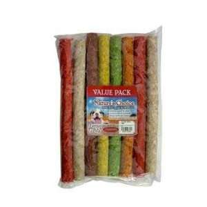 Top Quality Rawhide 12x1 Munchy Sticks Assorted Colors 8pk   value 