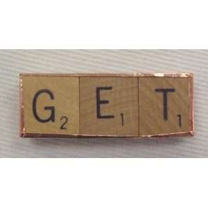   GET Magnet from Scrabble Tile Tiles Copper Tape Word 