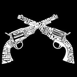 Los Angeles Pop Art Womens Crossed Pistols T shirt  