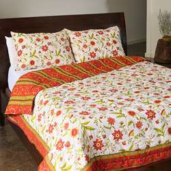 Bahu Phula King Size 3 piece Comforter Set (India)  