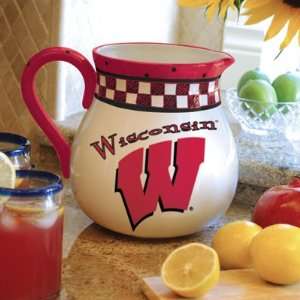   of Wisconsin Badgers Ceramic Drink Pitcher