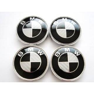    Set of 2 BMW HOOD & TRUNK BMW Real Carbon Fiber Emblems Automotive
