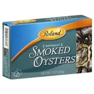 Roland, Oyster Smkd, 3 OZ (Pack of 10) Grocery & Gourmet Food