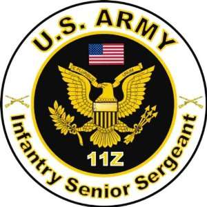  United States Army MOS 11Z Infantry Senior Sergeant Decal 