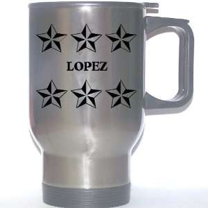   Gift   LOPEZ Stainless Steel Mug (black design) 