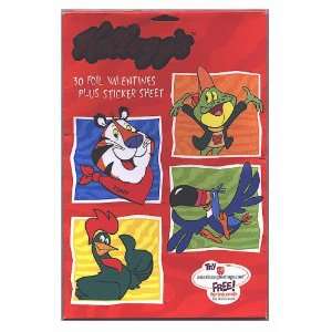  Kelloggs Characters Foil Valentines Toys & Games