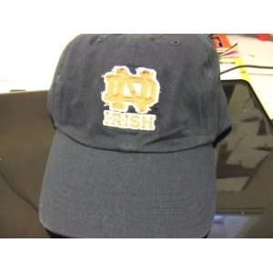    Notre Dame Irish Navy Hat Cap with Frayed Logo 
