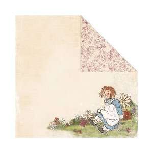   Ragamuffin Collection   12 x 12 Double Sided Paper   Raggedy Girl