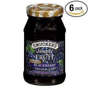 Smuckers Simply Fruit Seedless Blackberry Spreadable Fruit, 10 Ounce 