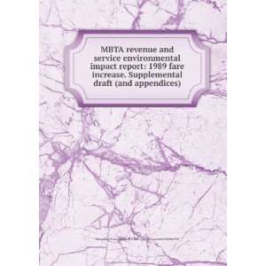  MBTA revenue and service environmental impact report 1989 