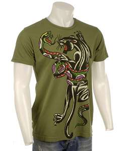 Ed Hardy Mens Snake Panther T shirt  