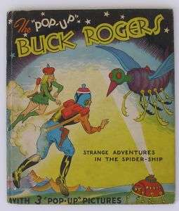 Original BUCK ROGERS SPIDER SHIP POP UP BOOK, 1935 VG  