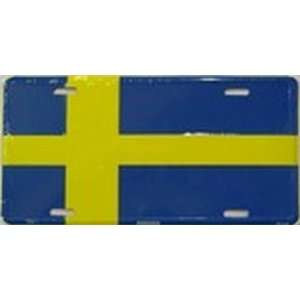 Sweden Flag License Plate Plates Tags Tag auto vehicle car front