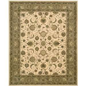  Hand Made Nourison 2000 Ivory Traditional Silk Rug 3.90 x 