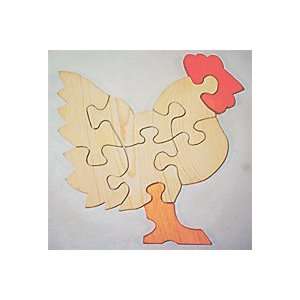  Wooden Educational Jig Saw Puzzle   Chicken ( Hen ) Toys & Games