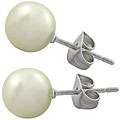 Stainless Steel Cream Faux Pearl Earrings Today 