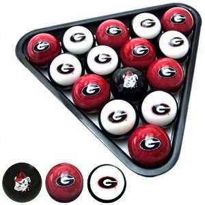  Georgia Bulldogs College Logo Pool Balls Set Sports 
