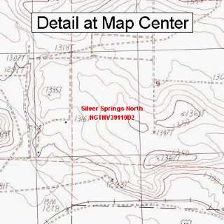  USGS Topographic Quadrangle Map   Silver Springs North 
