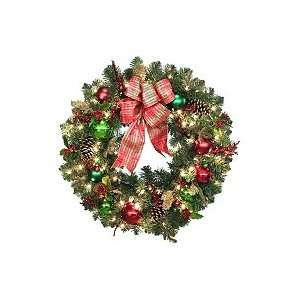  30 Prelit Traditional Holiday Wreath