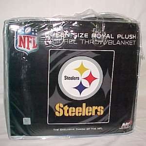   Licensed Pittsburg Steelers King Size Super Plush Mink Blanket  