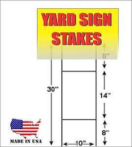 50 Sign Wire Step Stakes for Yard Signs and Bandit Signs  