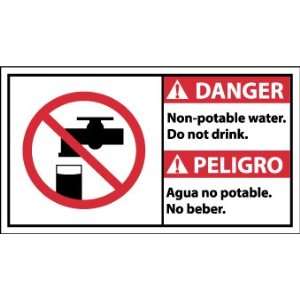  SIGNS NON POTABLE WATER DO NOT DRINK