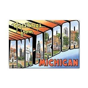  Greetings from Ann Arbor Michigan Fridge Magnet 
