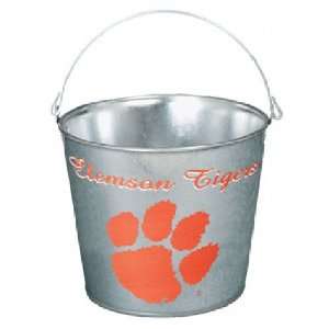  Clemson Tigers Bucket 5 Quart Galvanized Pail