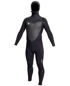 RIP CURL 6/5/4 FLASH BOMB HOODED CHEST ZIP WETSUIT  