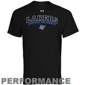   Grand Valley State Lakers Black HeatGear Training Performance T shirt