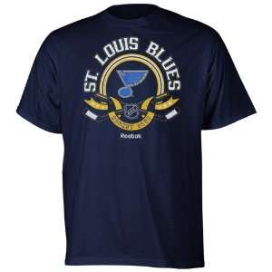  Reebok St. Louis Blues The Main Attraction T Shirt   Navy 