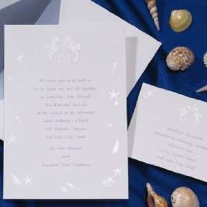  Seaside Wedding Invitations T1797 (QTY 100) Health 