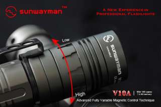 Sunwayman V10A Cree R5 LED Magnetic Control Flashlight  
