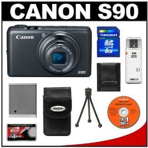  Canon PowerShot S90 Compact Digital Camera + 8GB SD Card 